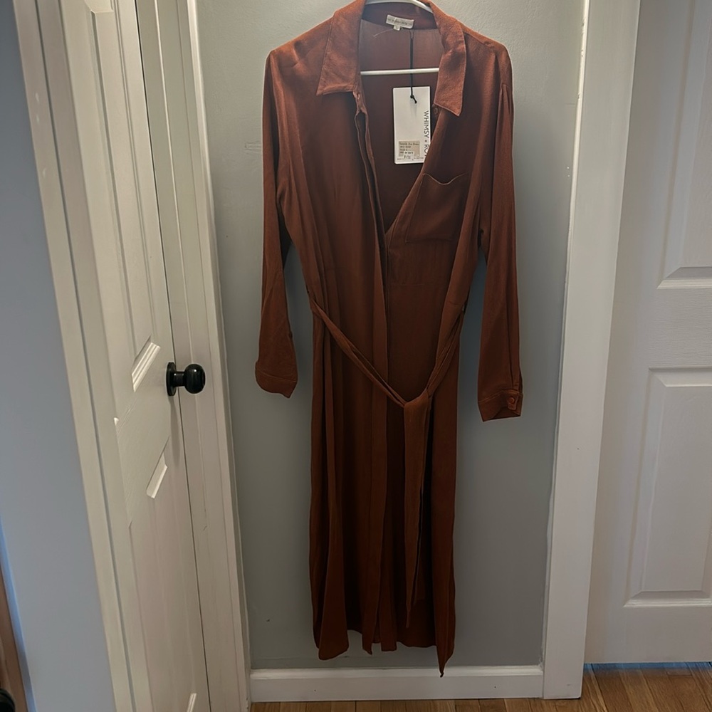 Whimsy + row Zoe dress size large brick color